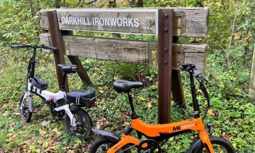 e bikes on a trail
