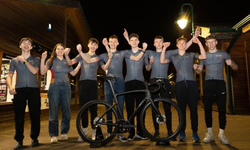 Team PAU celebrating Pinarello collab with Project PAU