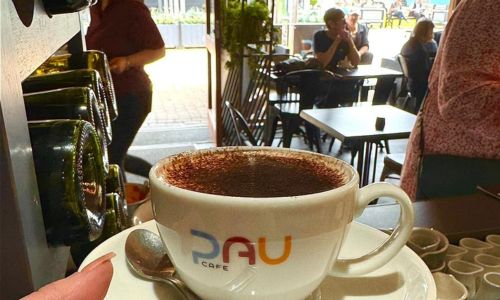 the house blend coffee from pau