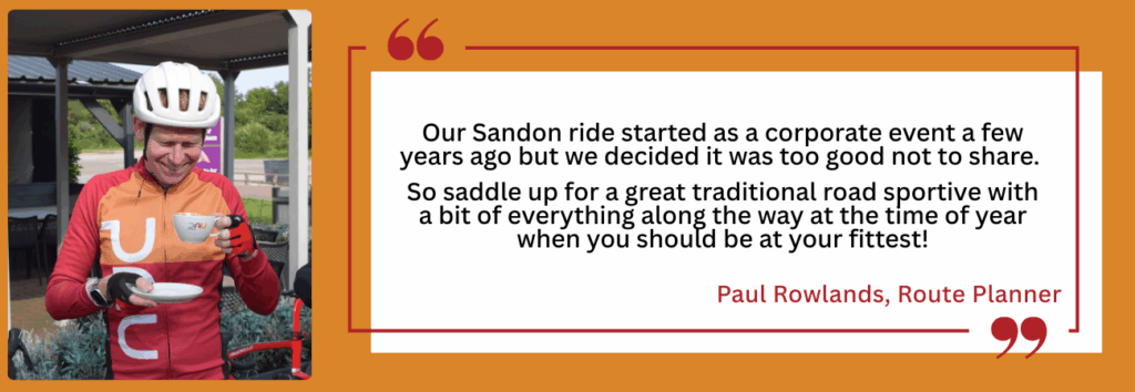 Sandon Century Sportive Quote from PR
