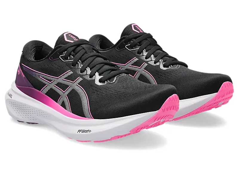 Asics Women's Gel Kayano 30 Running Shoes in Black Lilac Hint-1