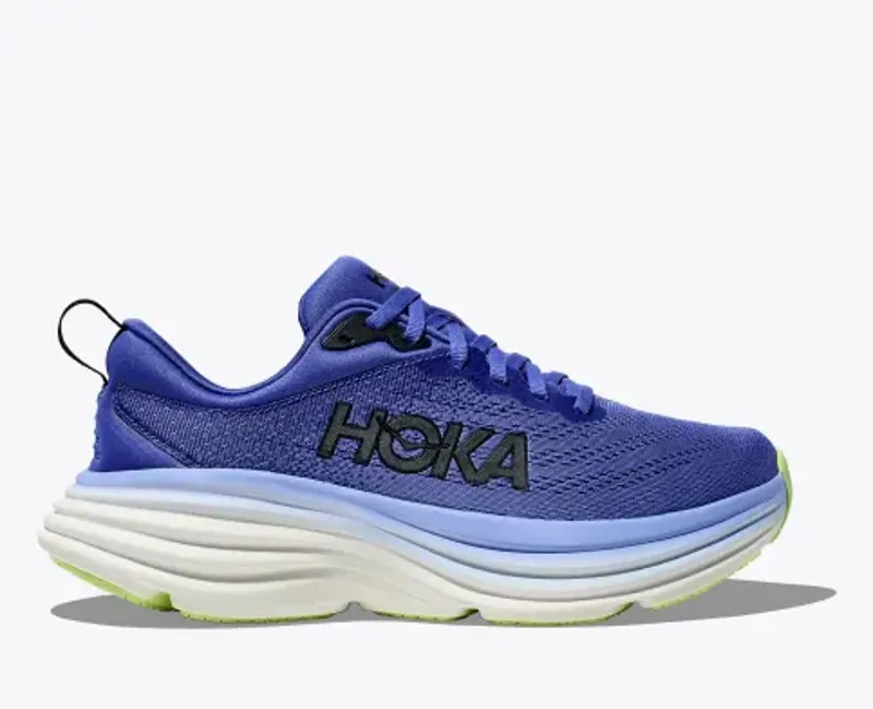 Hoka Women's Bondi 8 Running Shoes in Stellar Blue/ Cosmos