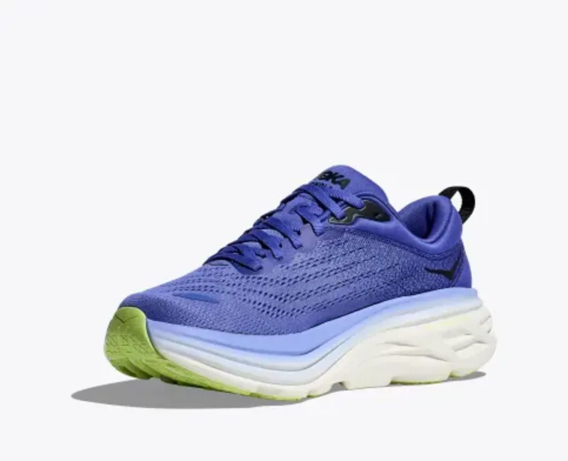 Hoka Women's Bondi 8 Running Shoes in Stellar Blue/ Cosmos-2
