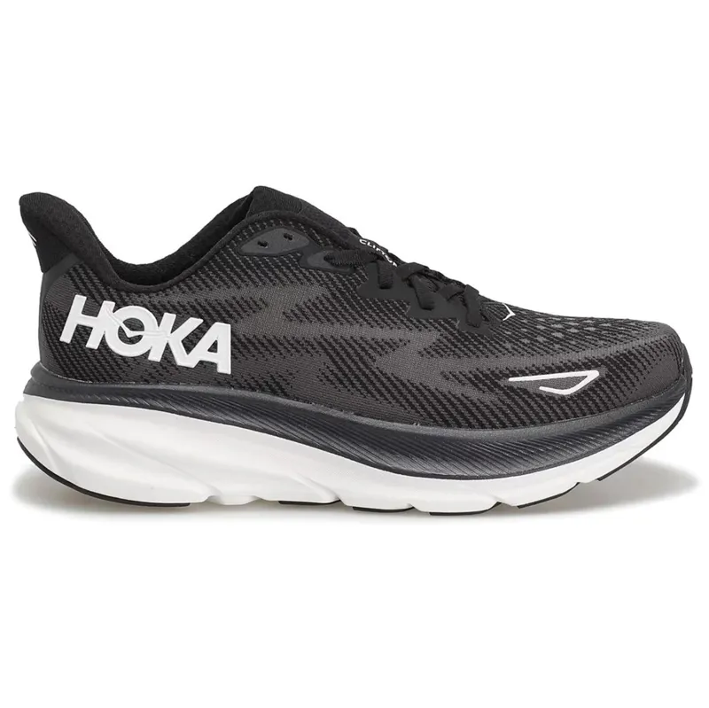 Men's Hoka Clifton 9 UK 9.5 Black/White