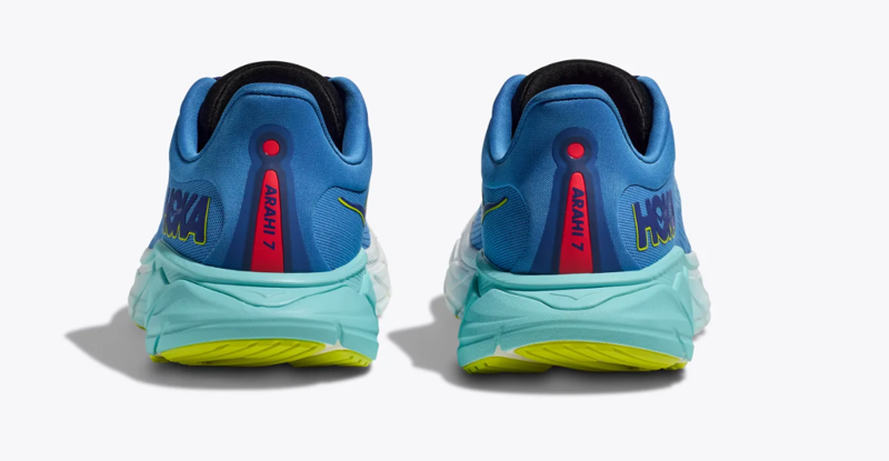 Hoka Arahi 7 Men's Wide Fit Road Running Shoe in Virtual Blue / Cerise-4