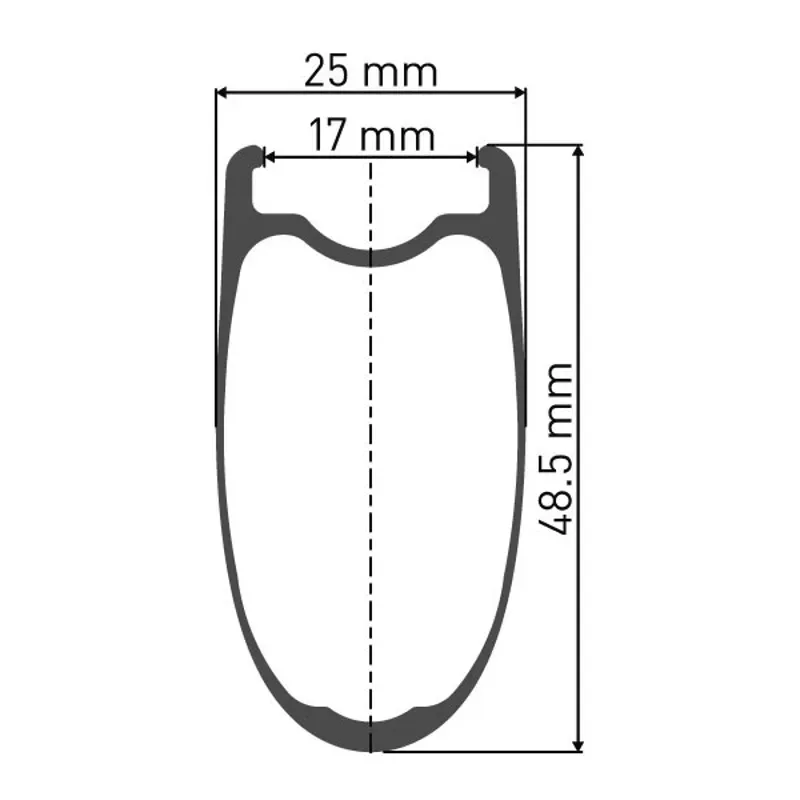 DT Swiss Wheel DT ARC14 48mm RR Black 700c-1