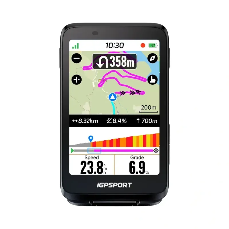 iGPSport BiNavi GPS Cycling Computer in Black-2
