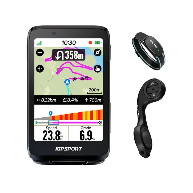 iGPSport BiNavi GPS Cycling Computer in Black-4