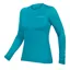 Endura BaaBaa Blend Long Sleeve Womens Baselayer in Blue