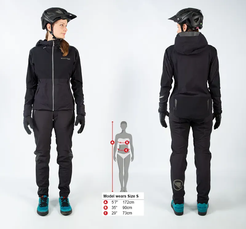 Endura MT500 Womens Waterproof Jacket in Black-1
