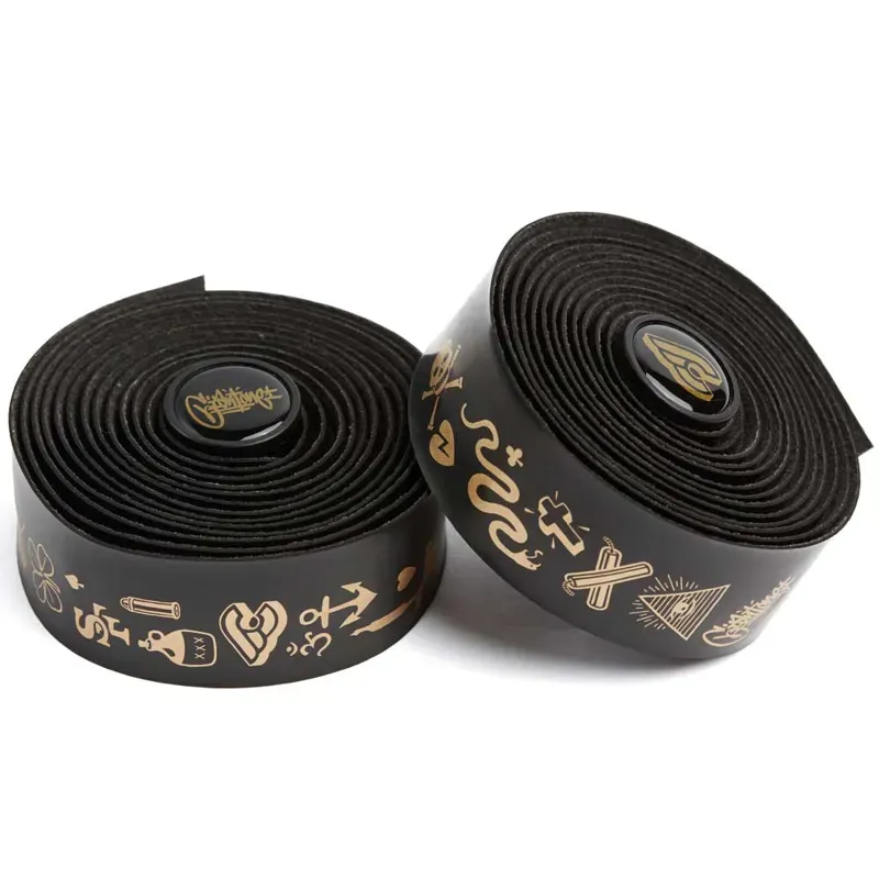 Cinelli Volee Giant Bar Tape in Black/Gold