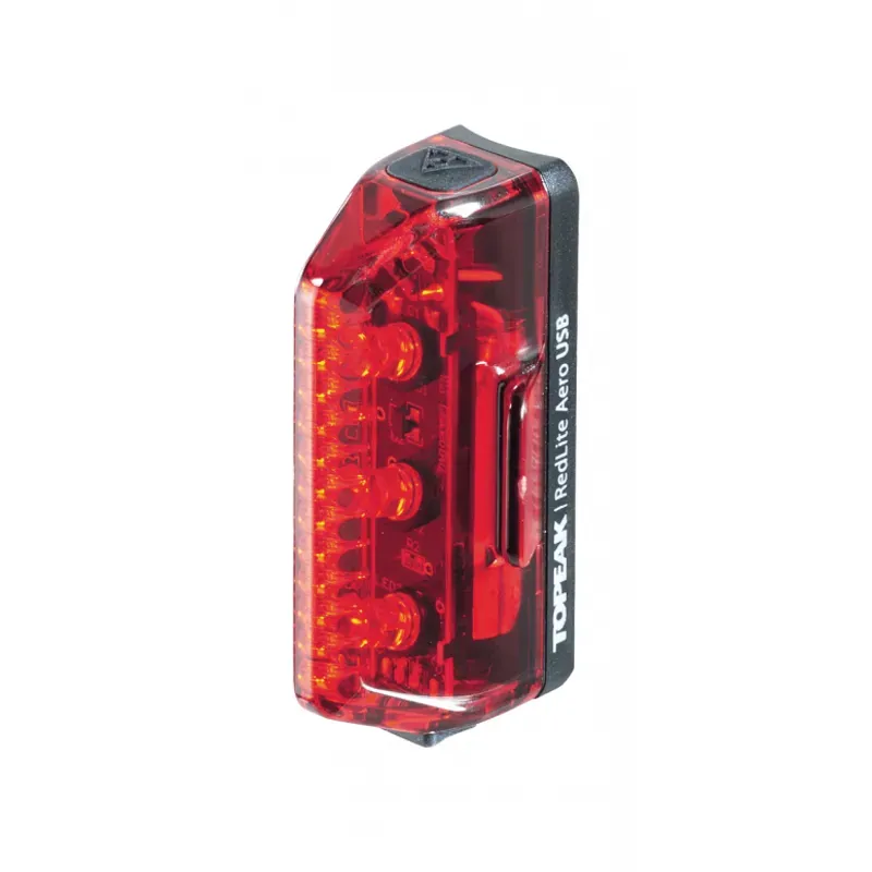 Topeak Redlite Aero USB Rear Light in Red/Black