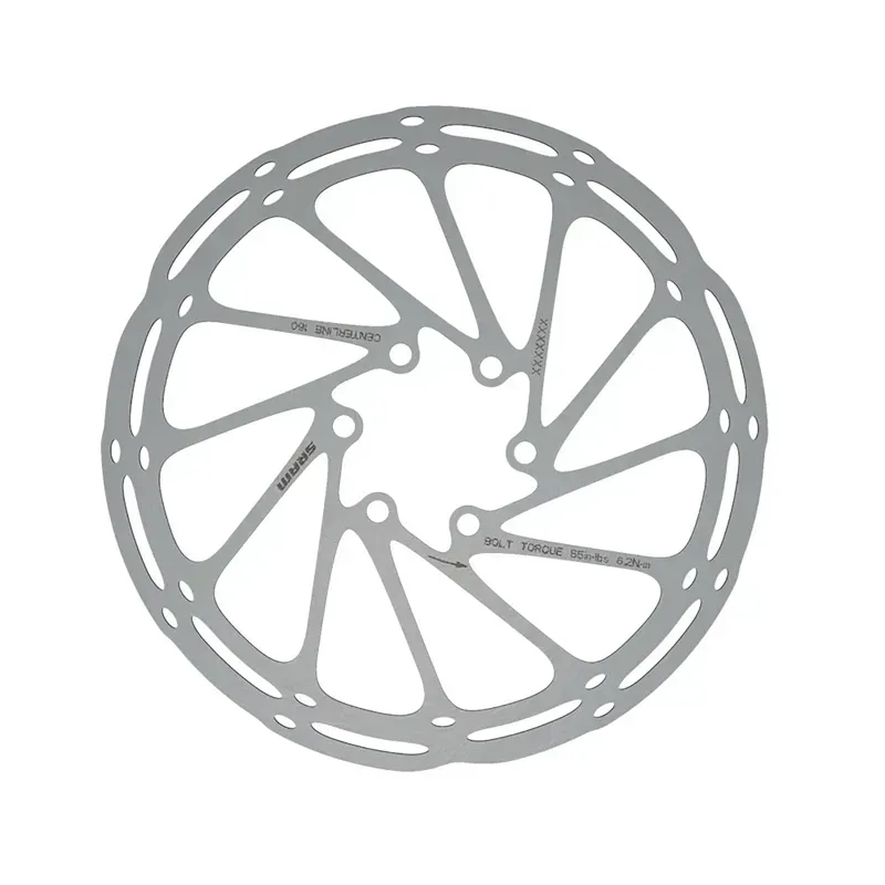 SRAM Centerline 6-bolt 203mm Disc Brake Rotor w/ Steel Bolts in Silver
