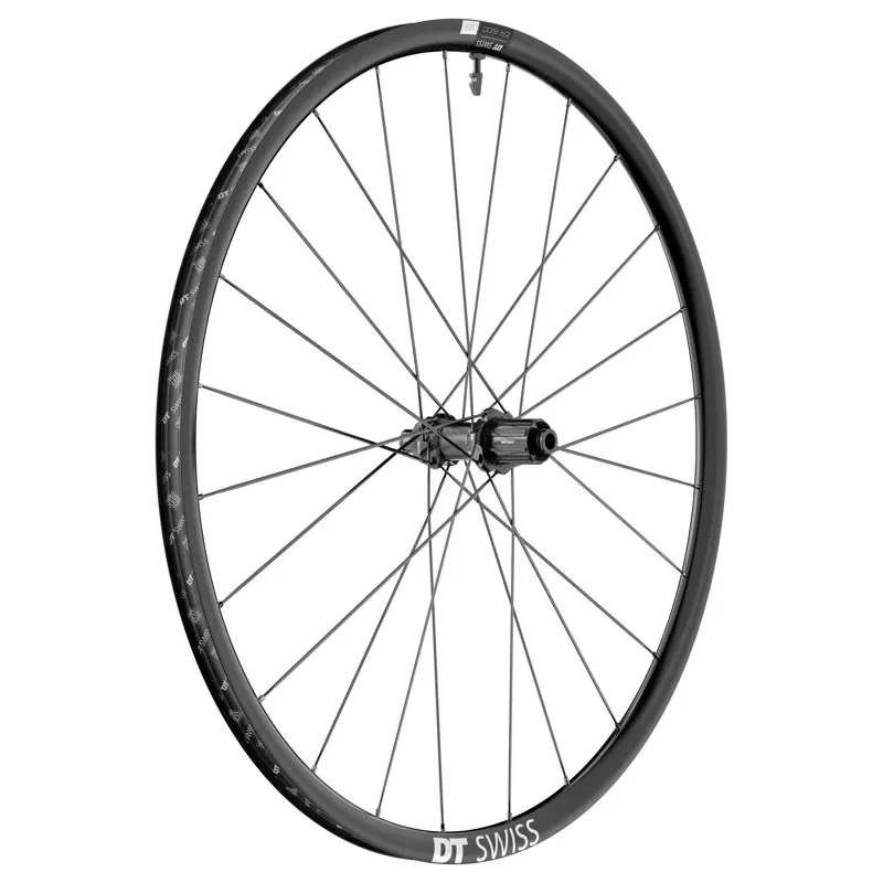 DT Swiss ER 1600 Spline 23mm RD 12x100c 700c HG Disc Front Wheel in Black