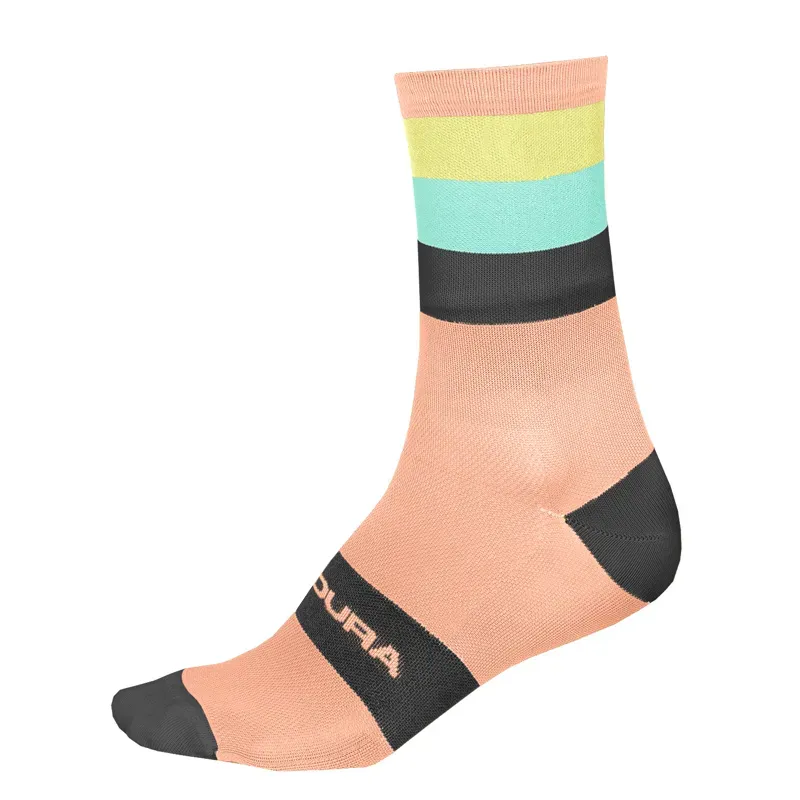 Endura Bandwidth Socks in Neon Peach