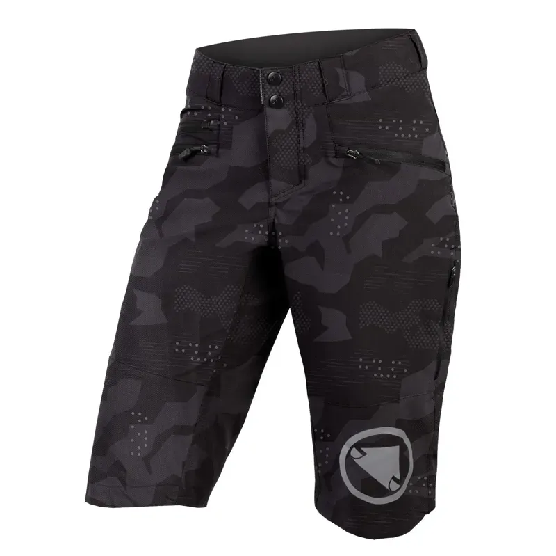 Endura Womens SingleTrack Shorts in Black Camo