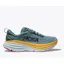 Hoka Men's Wide Bondi 8 Running Shoes in Goblin Blue/Mountain Spring
