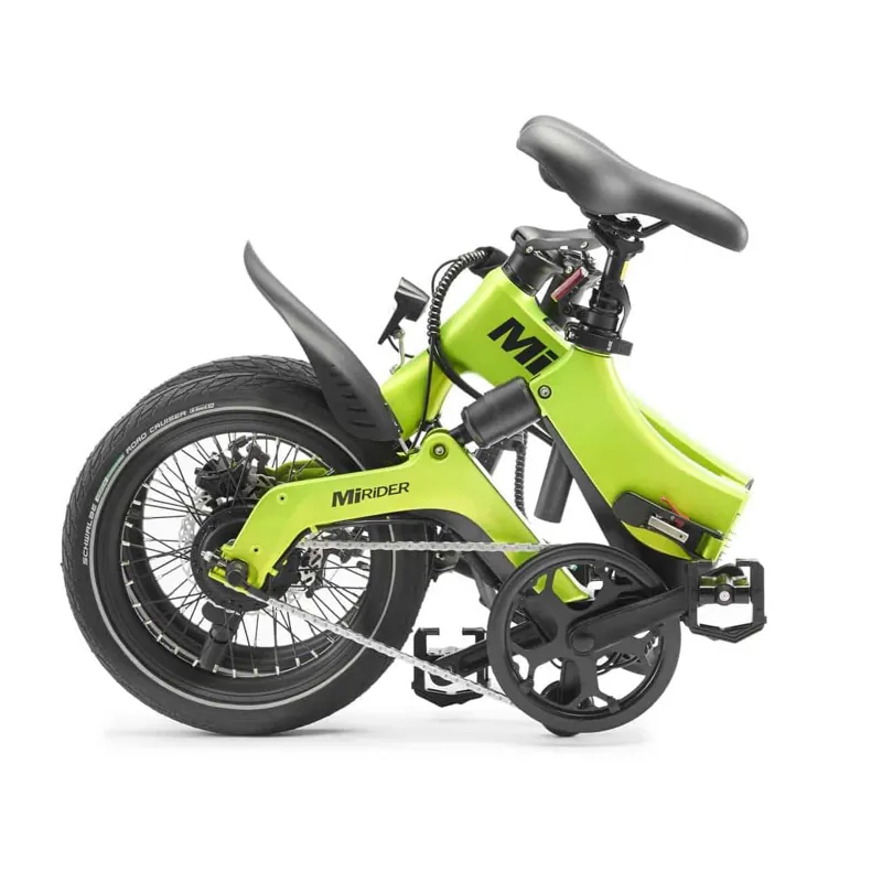 MiRiDER 16 Folding Electric Bike in Acid Green-2