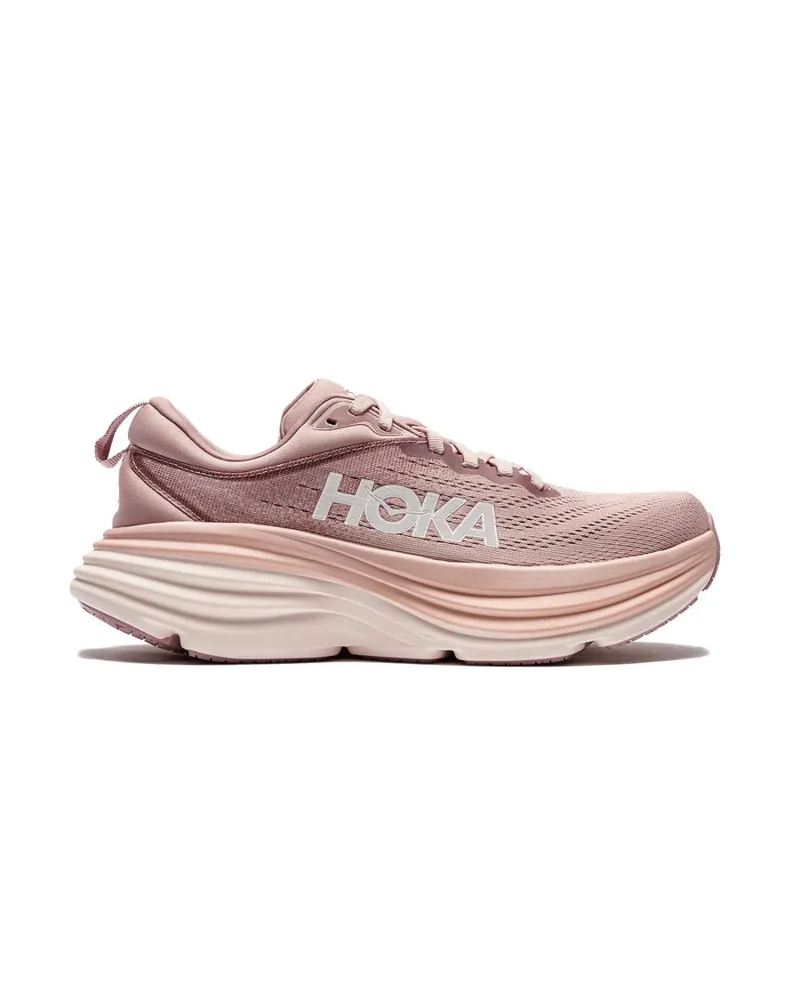 Hoka Women's Bondi 8 Road Pale Mauve/Peach Whip