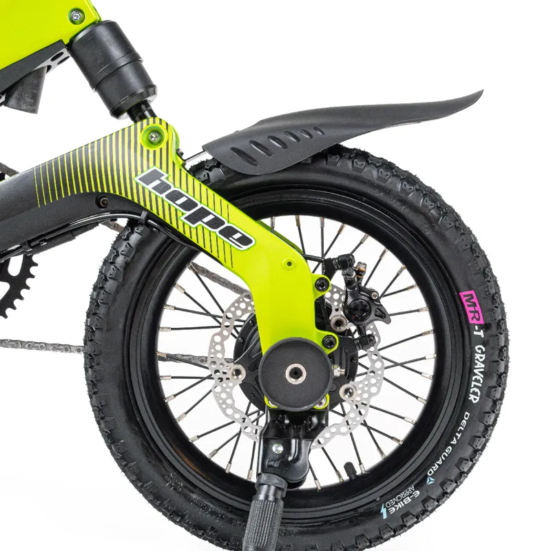 MiRiDER One Hope Edition Folding eBike in Acid Green-4