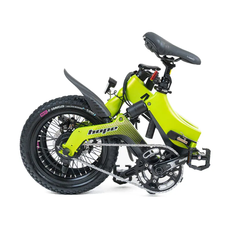 MiRiDER One Hope Edition Folding eBike in Acid Green-3