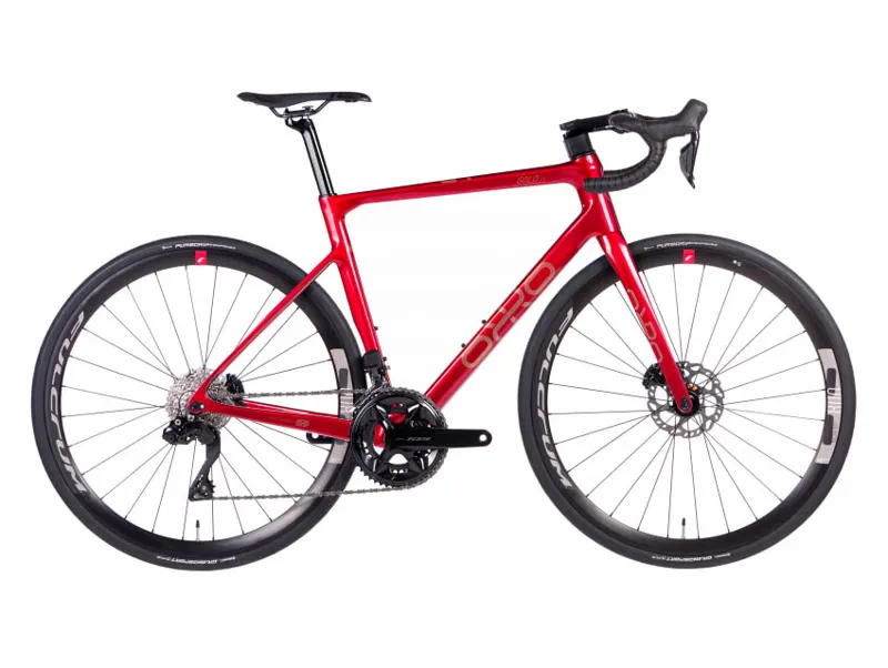 Orro Gold STC 105 Di2 Road Bike in Flame Red - Medium