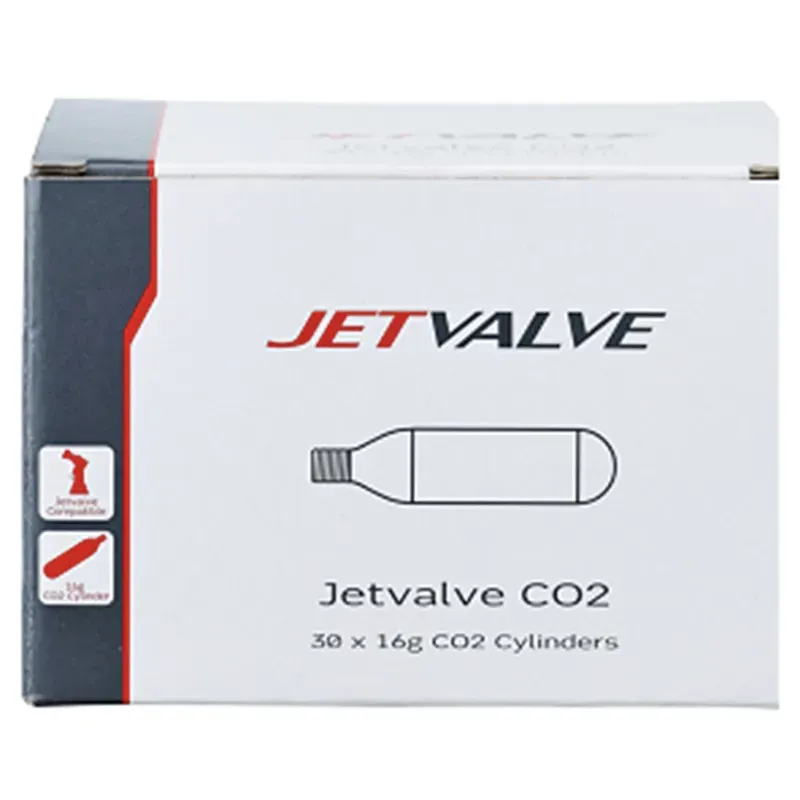 Weldtite Jetvalve Co2 Cylinders - 30x16g