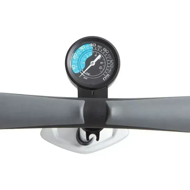 M Part M:P Mini Floor Pump W/ Gauge in Silver-2