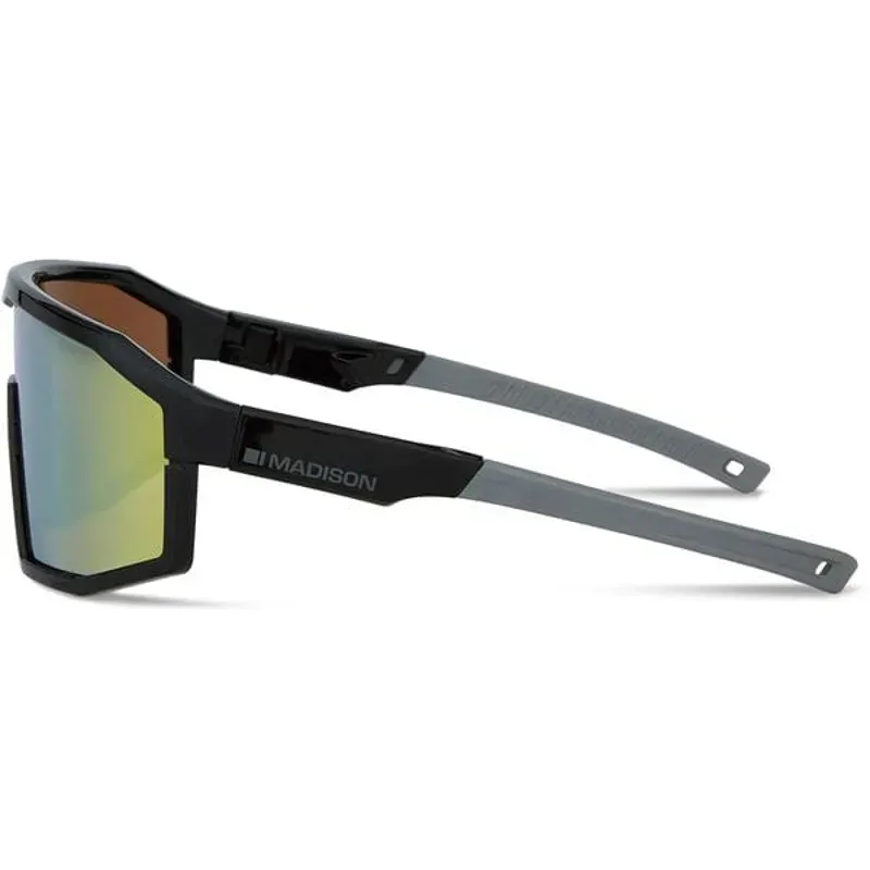 Madison Enigma Cycling Glasses in BK/BZ Mirror Black-1