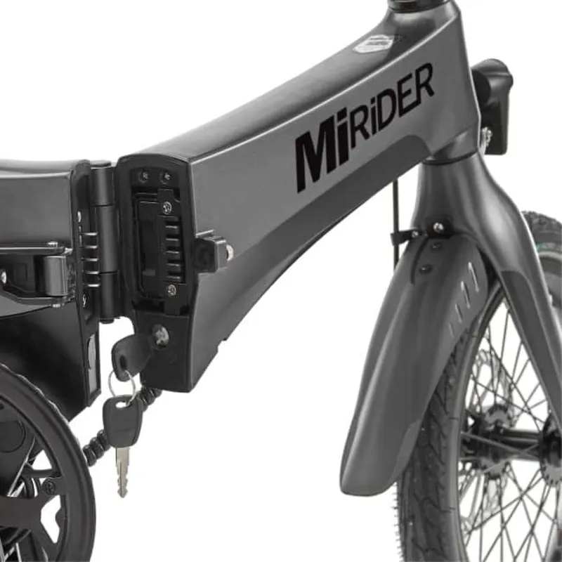 MiRiDER 16 Folding Electric Bike in Onyx Grey-2