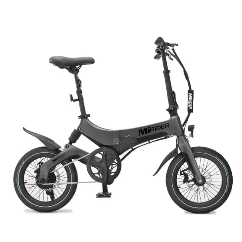 MiRiDER 16 Folding Electric Bike in Onyx Grey