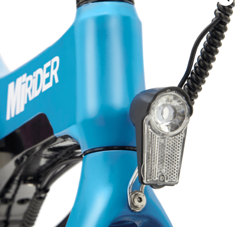 MiRiDER 16 Folding Electric Bike in Azure Blue-3