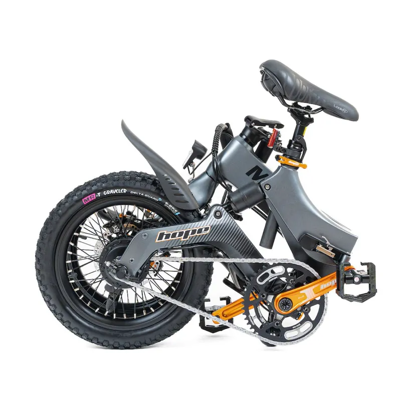 MiRiDER 16 Folding eBike in Onyx Grey - Hope Edition-2