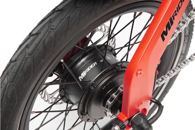 MiRiDER One Electric Folding eBike in Eclipse Red-3
