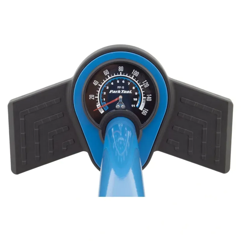 Park Tool PFP-10 Home Mechanic Floor Pump in Blue-3