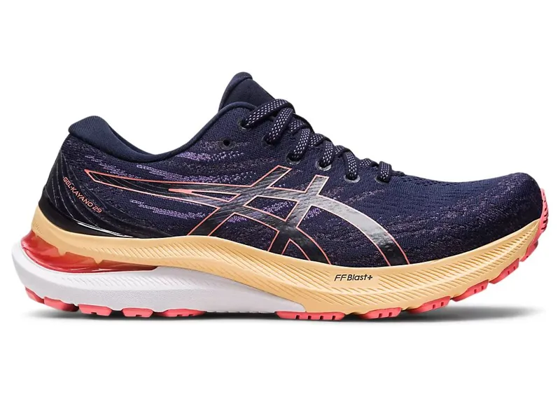 Asics GEL-Kayano 29 Women's Running Shoes in Midnight/Papaya