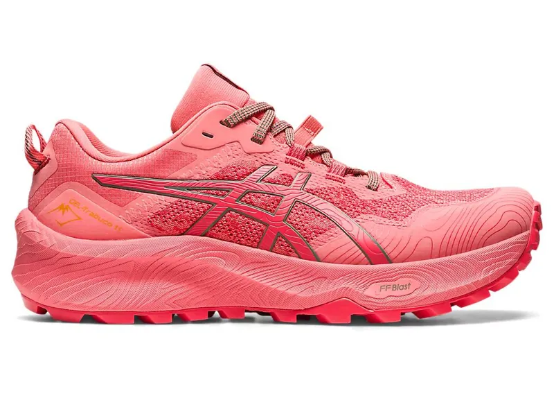 Asics GEL Trabuco 11 Womens Trail Shoe Pink Grapefruit/ Ivy