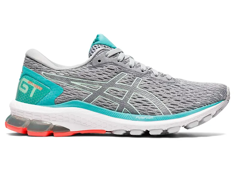 Asics Women's GT-1000 9 Running Shoes in Grey /Bio Mint