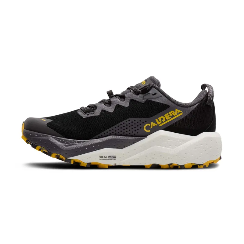 Brooks Men's Caldera 8 Trail Running Shoes in Black/Rabbit/Zest -2
