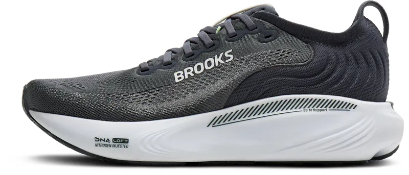 Brooks Men's Adrenaline GTS 25 Running Shoes in Grey/Paradise/Green/Spruce-1