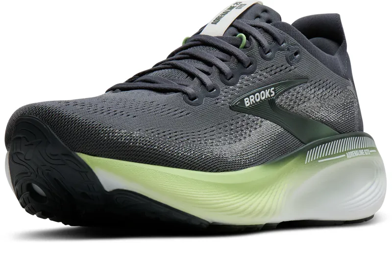 Brooks Men's Adrenaline GTS 25 Running Shoes in Grey/Paradise/Green/Spruce-3