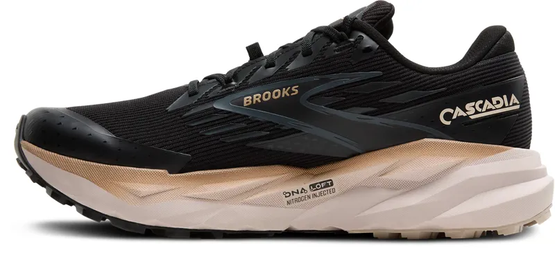 Brooks Men's Cascadia 19 GTX Trail Shoes in Black/Ebony/Chateau Gray -2