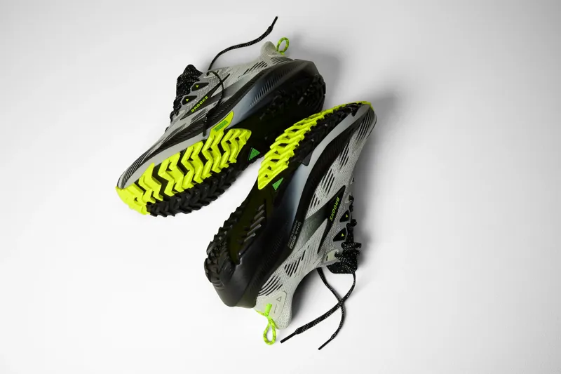 Brooks Men's Ghost Trail Running Shoes in Grey/Black/Nightlife-3