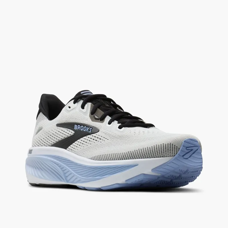 Brooks Men's Ghost 18 Running Shoes in White/Black/Open Air-2