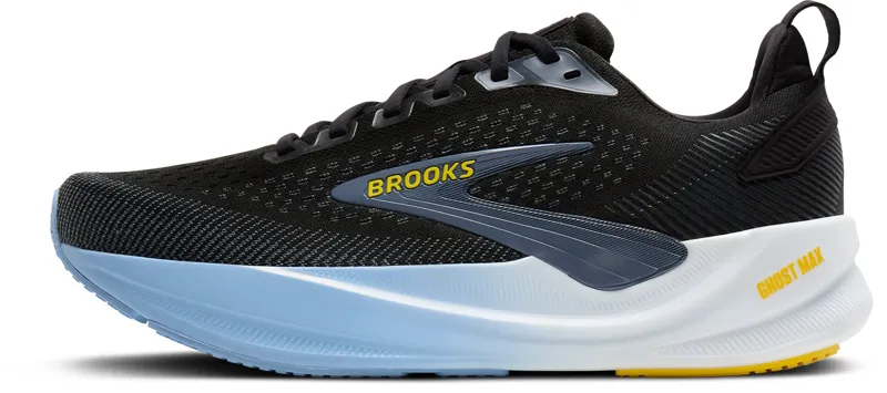 Brooks Men's Ghost Max 4 Running Shoes in Black/Folkstone/Open air -3