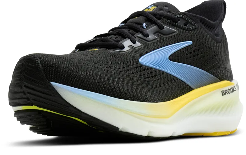 Brooks Men's Glycerin GTS 23 Running Shoes in Black/Cyber yellow/Nightlife -2