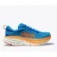 Hoka Men's Bondi 8 Road Running Shoes in Coastal Sky / Vibrant Orange 