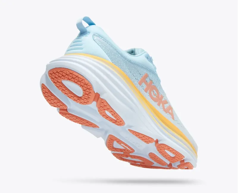 Hoka Women's Bondi 8 Running Shoes in Summer Song / Country Air-3