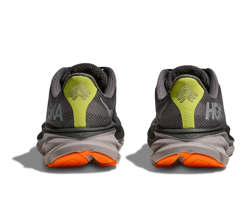 Hoka Men's Clifton 9 Gore-Tex Running Shoes in Asphalt Grey / Gravel -4