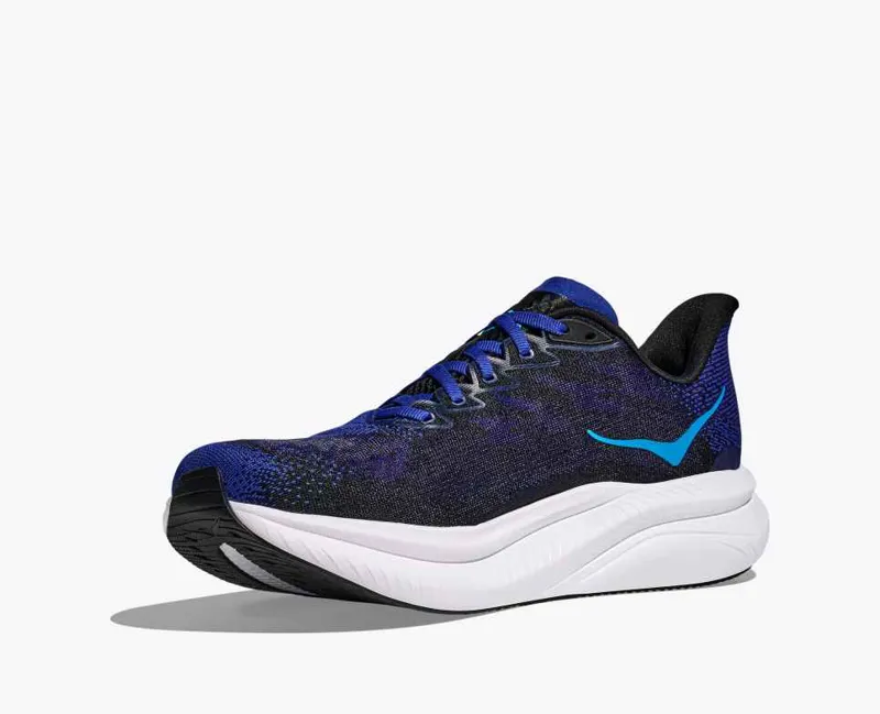 Hoka Men's Mach 6 Running Shoes in Black / Night Sky -7